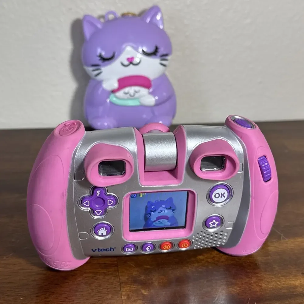 VTech Kidizoom Digital Camera Tested Working Pink 2 Megapixels 4x Zoom